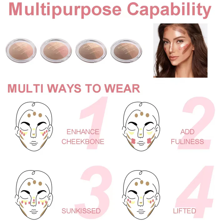 PHOERA Blush Bronzer highlighter Powder