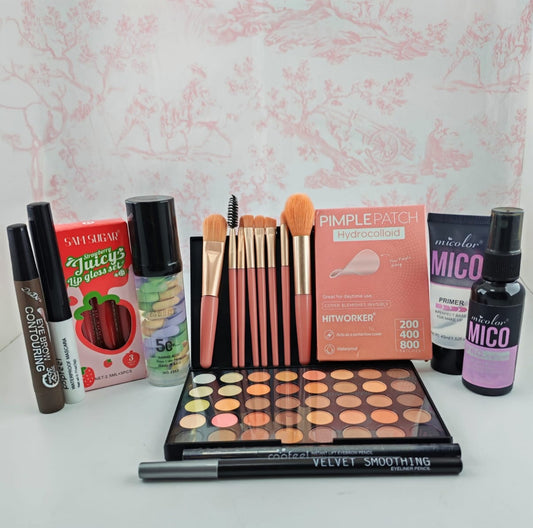 PRETTY GIRL MAKE-UP STARTER KIT - Ultimate 20-Piece Beauty Essentials Kit
